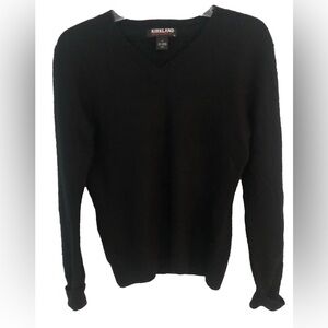 Pure Cashmere black v-neck size small sweater